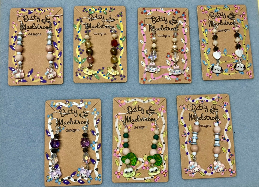 Hand-crafted dangly earrings (tier 1)